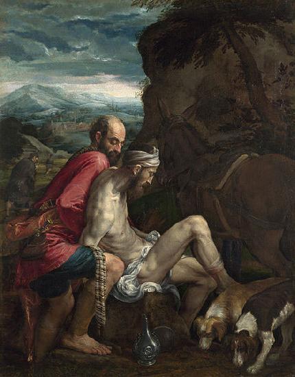 Follower of Jacopo da Ponte The Good Samaritan